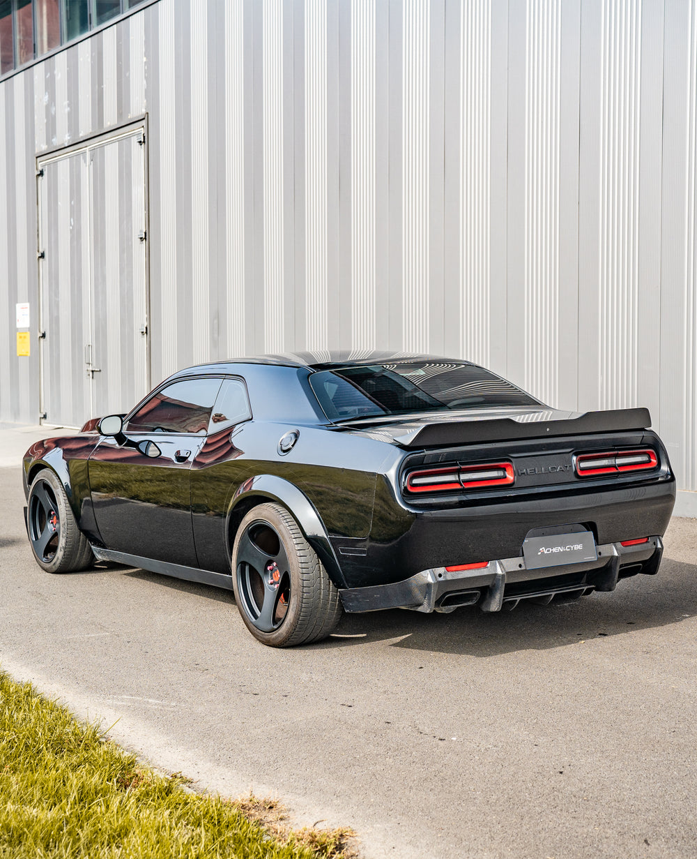 AchenCybe Dodge Challenger Rear Wide Body Round Evebrow& Front Wide Body Fender 2015-2023