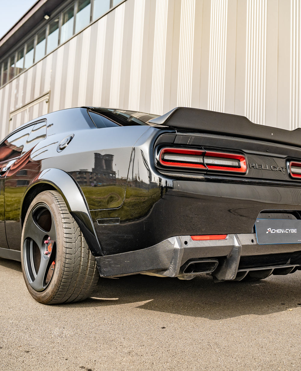 AchenCybe Dodge Challenger Rear Wide Body Round Evebrow& Front Wide Body Fender 2015-2023
