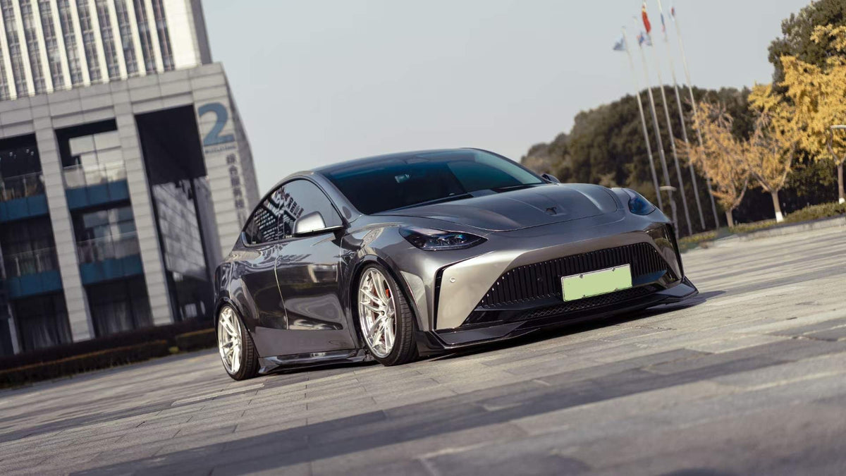 Robot "STARSHIP" Front Bumper & Splitter For Tesla Model Y / Performance