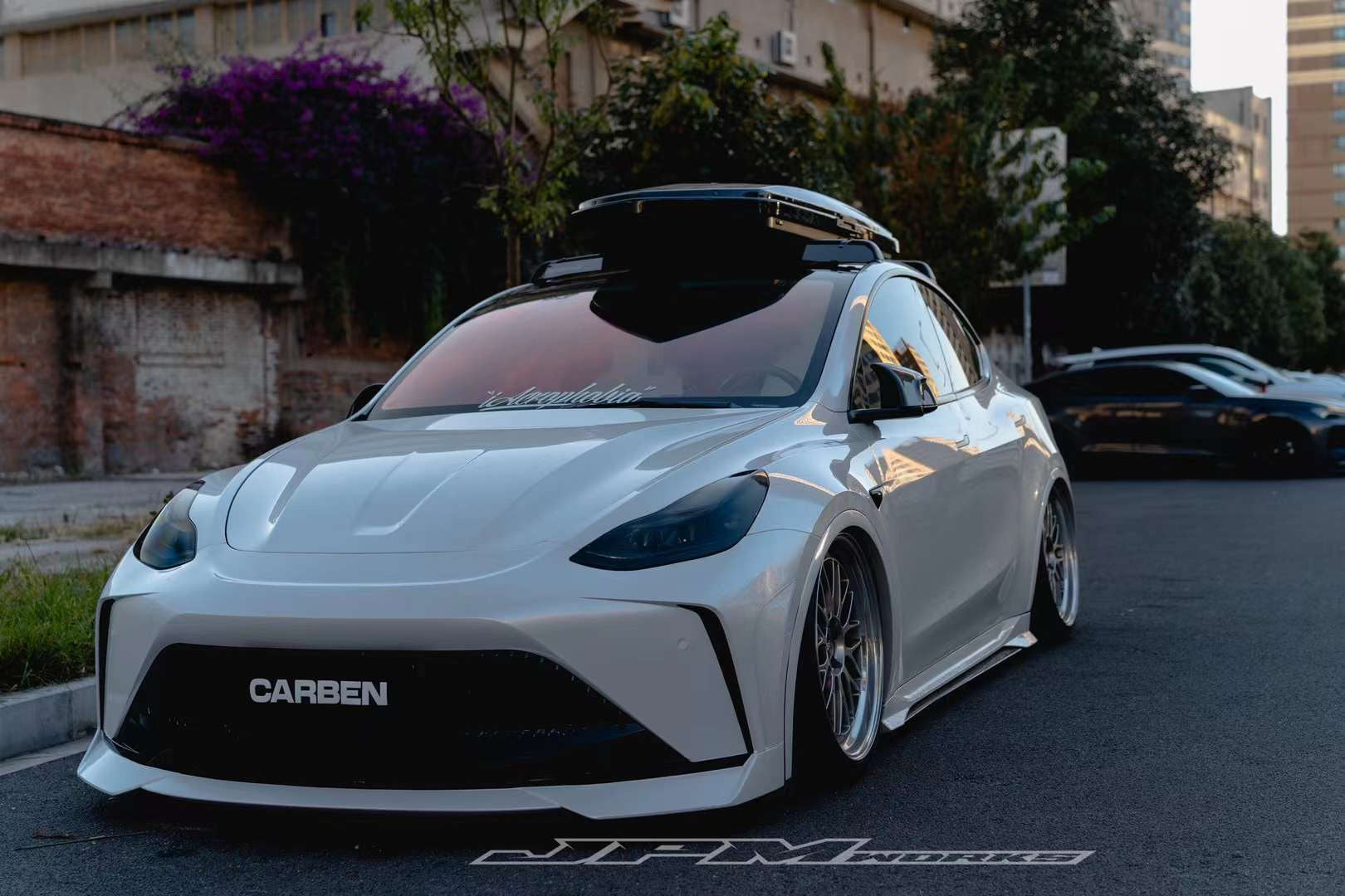 Robot "STARSHIP" Front Bumper & Splitter For Tesla Model Y / Performance