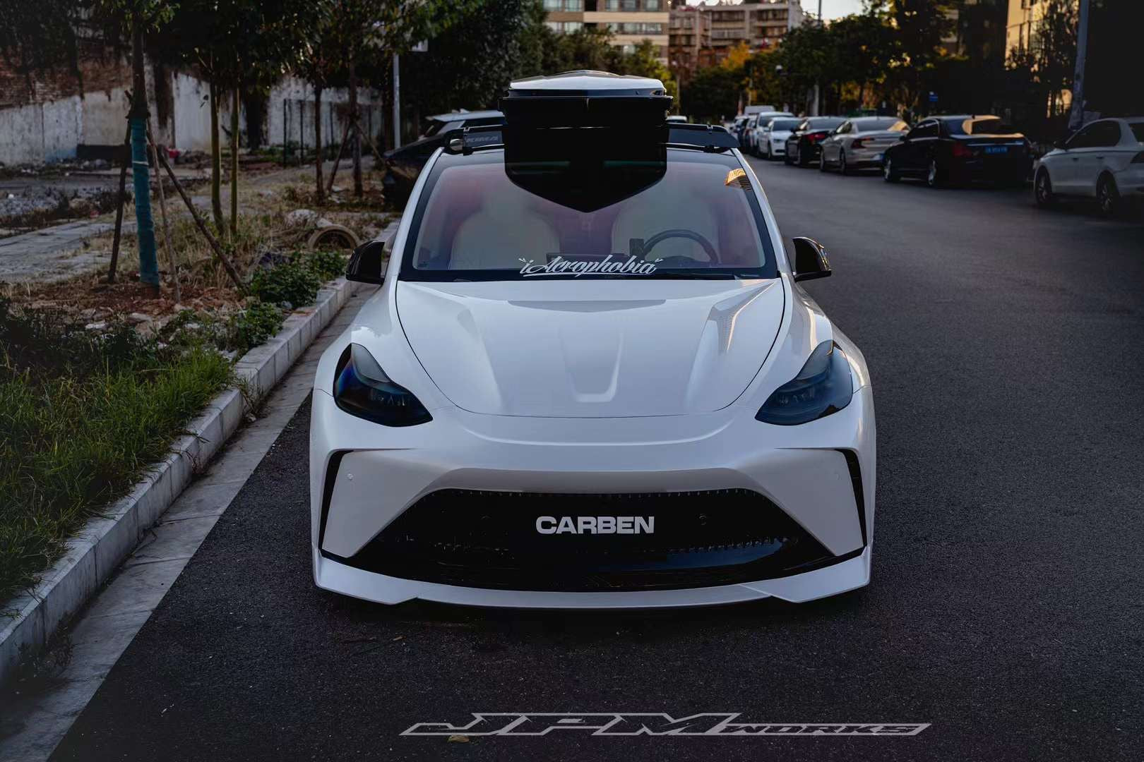 Robot "STARSHIP" Hood Bonnet For Tesla Model Y / Performance