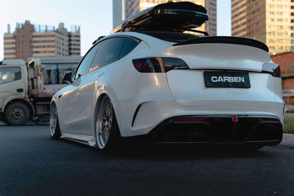Robot "STARSHIP" Carbon Fiber Rear Spoiler For Tesla Model Y / Performance