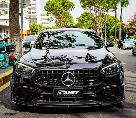 CMST Carbon Fiber Front Bumper Canards for Mercedes Benz E63 W213 2021-ON FL