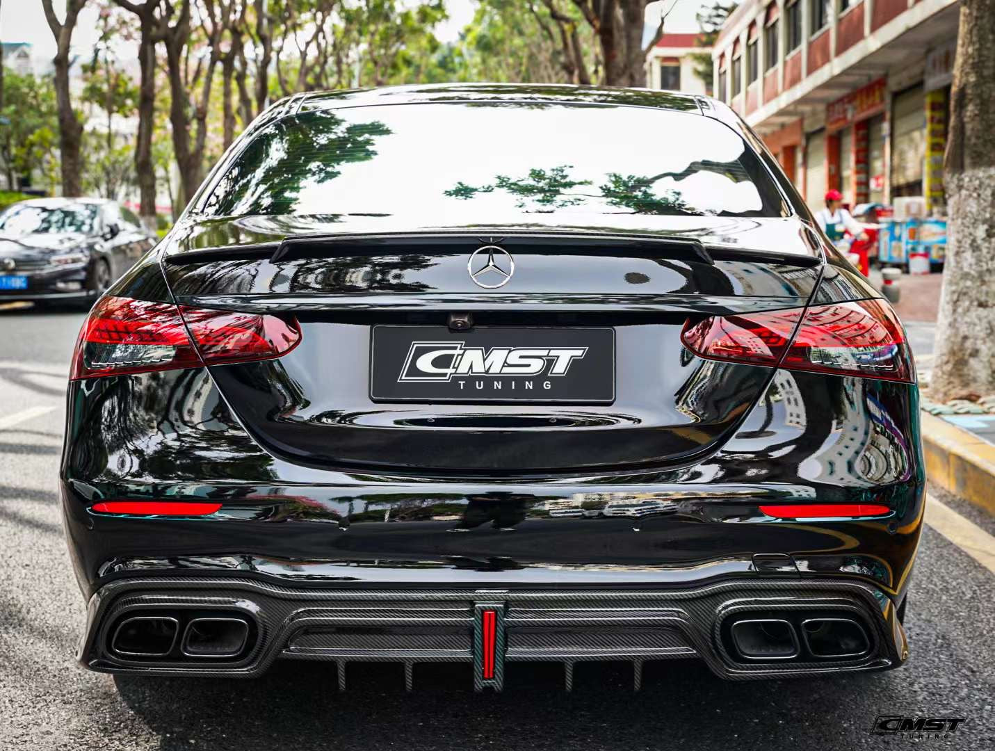 CMST Carbon Fiber REAR DIFFUSER for Mercedes Benz E350 E450 E53 E63 W213 2021-ON (Facelift)