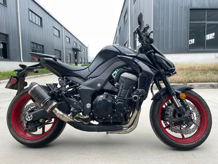 2015 Kawasaki Z1000 Titanium Exhaust -  Raw Naked Streetfighter