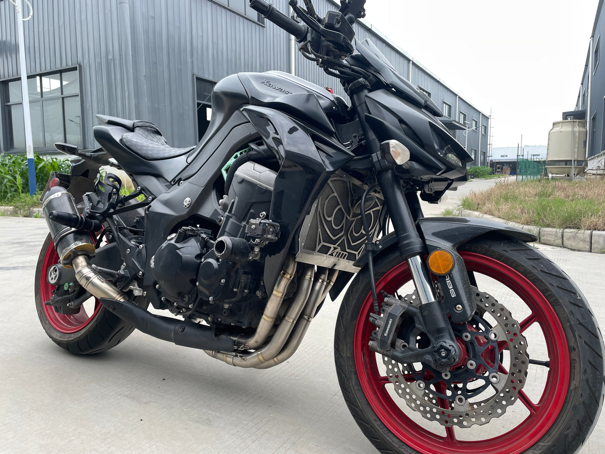 2015 Kawasaki Z1000 Titanium Exhaust -  Raw Naked Streetfighter