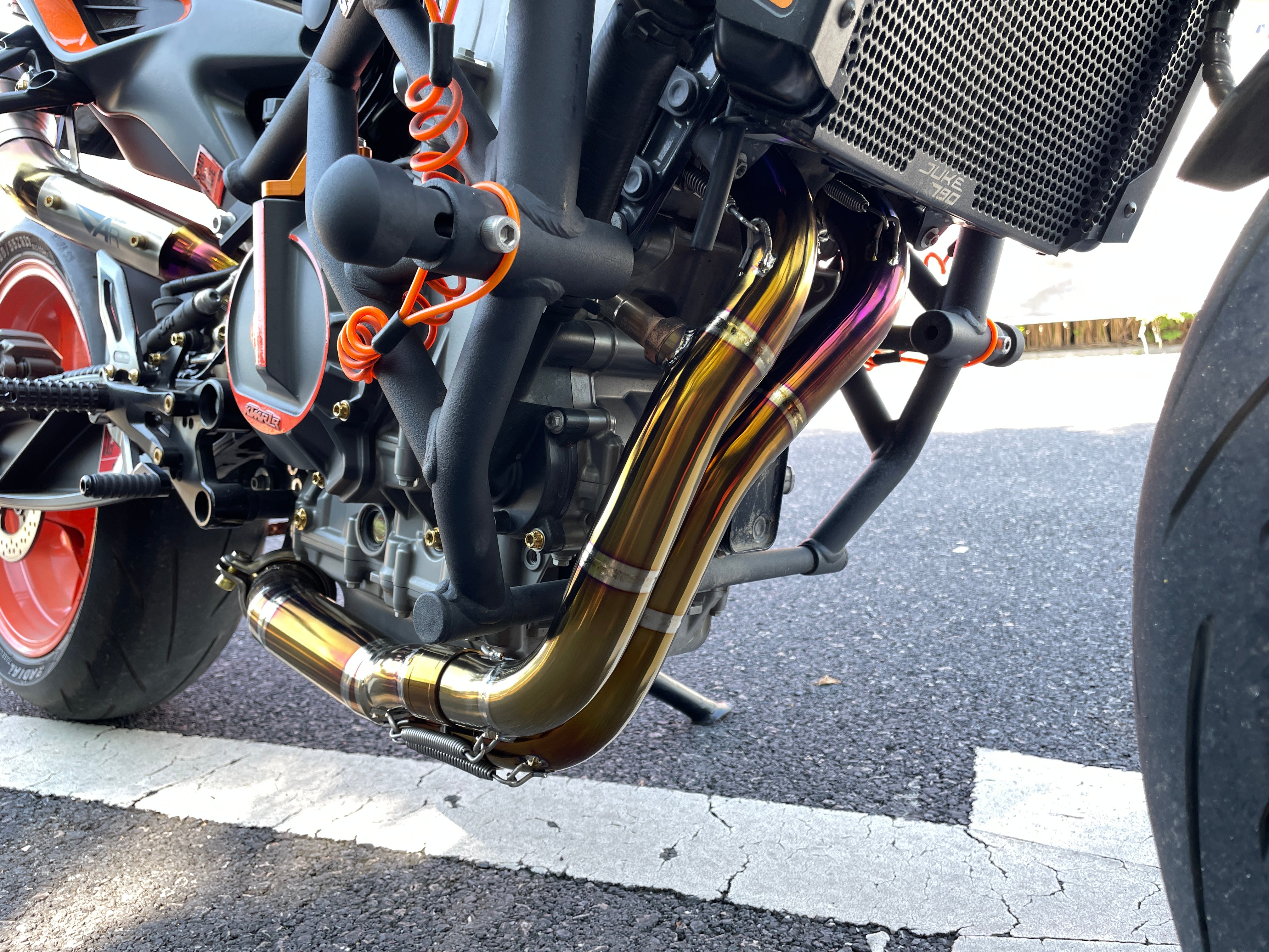 2018 KTM 790 Duke Titanium Exhaust -  Agile Streetfighter Motorcycle