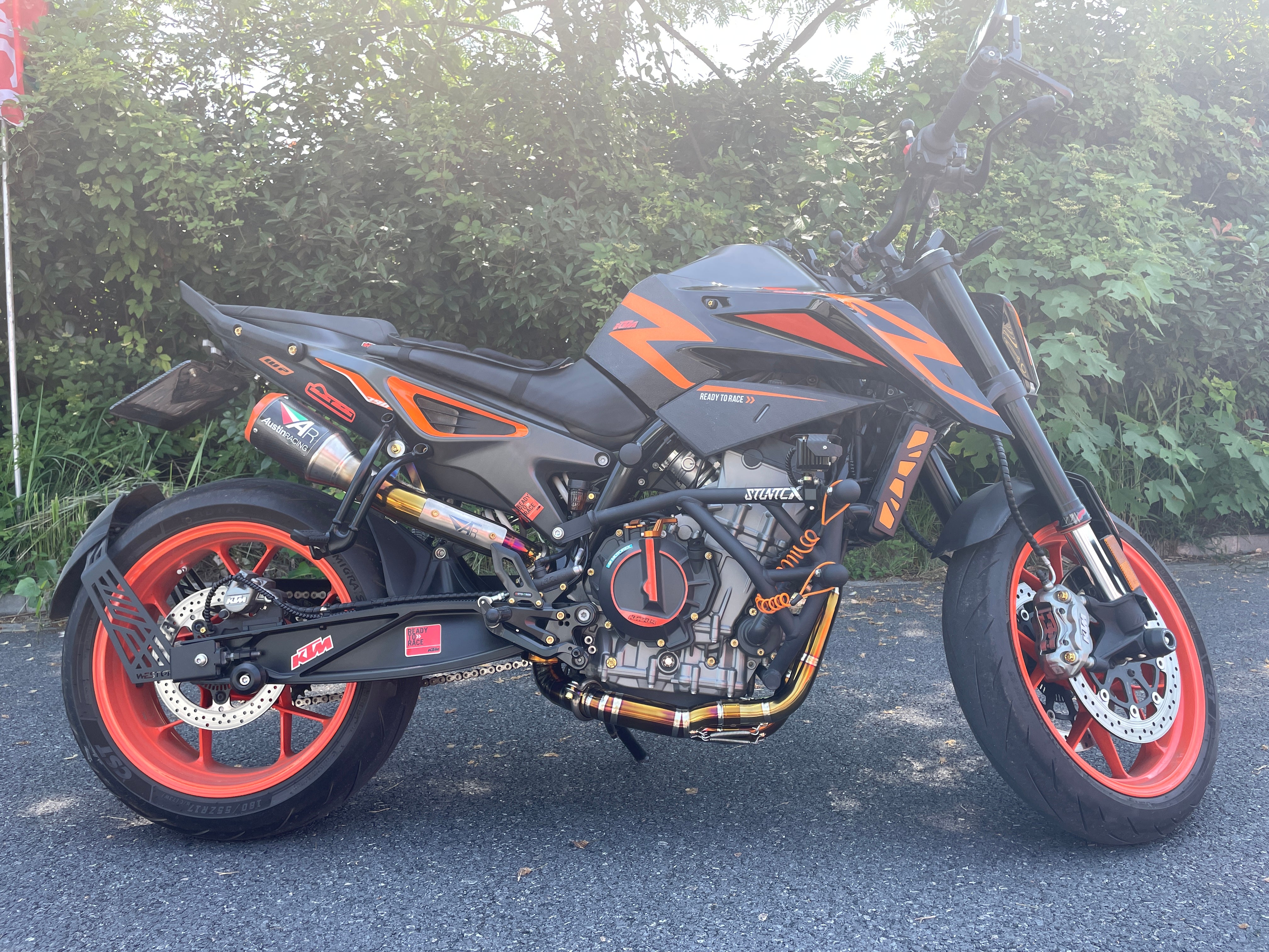 2018 KTM 790 Duke Titanium Exhaust -  Agile Streetfighter Motorcycle