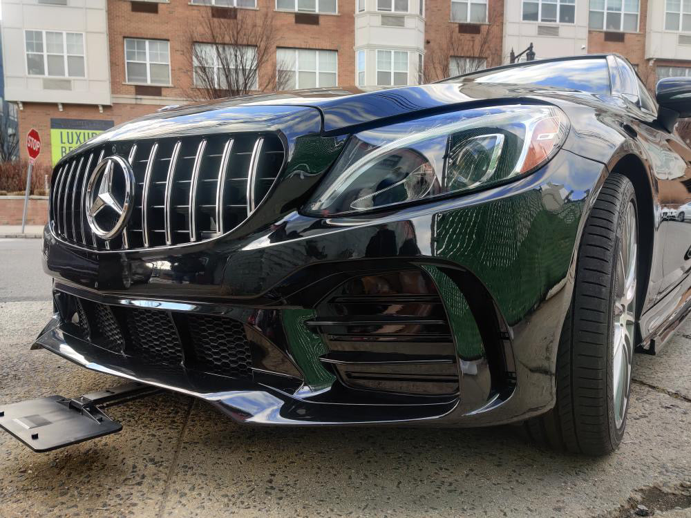 CMST Front Bumper for Mercedes-Benz C43 C300 2015-2021 Coupe Sedan PP Polyurethane