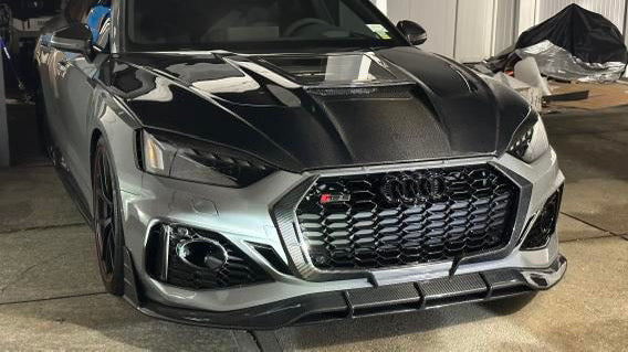 CMST Carbon Fiber Hood Bonnet Glass Transparent Clearview for Audi RS5 S5 A5 B9 B9.5 2017-ON