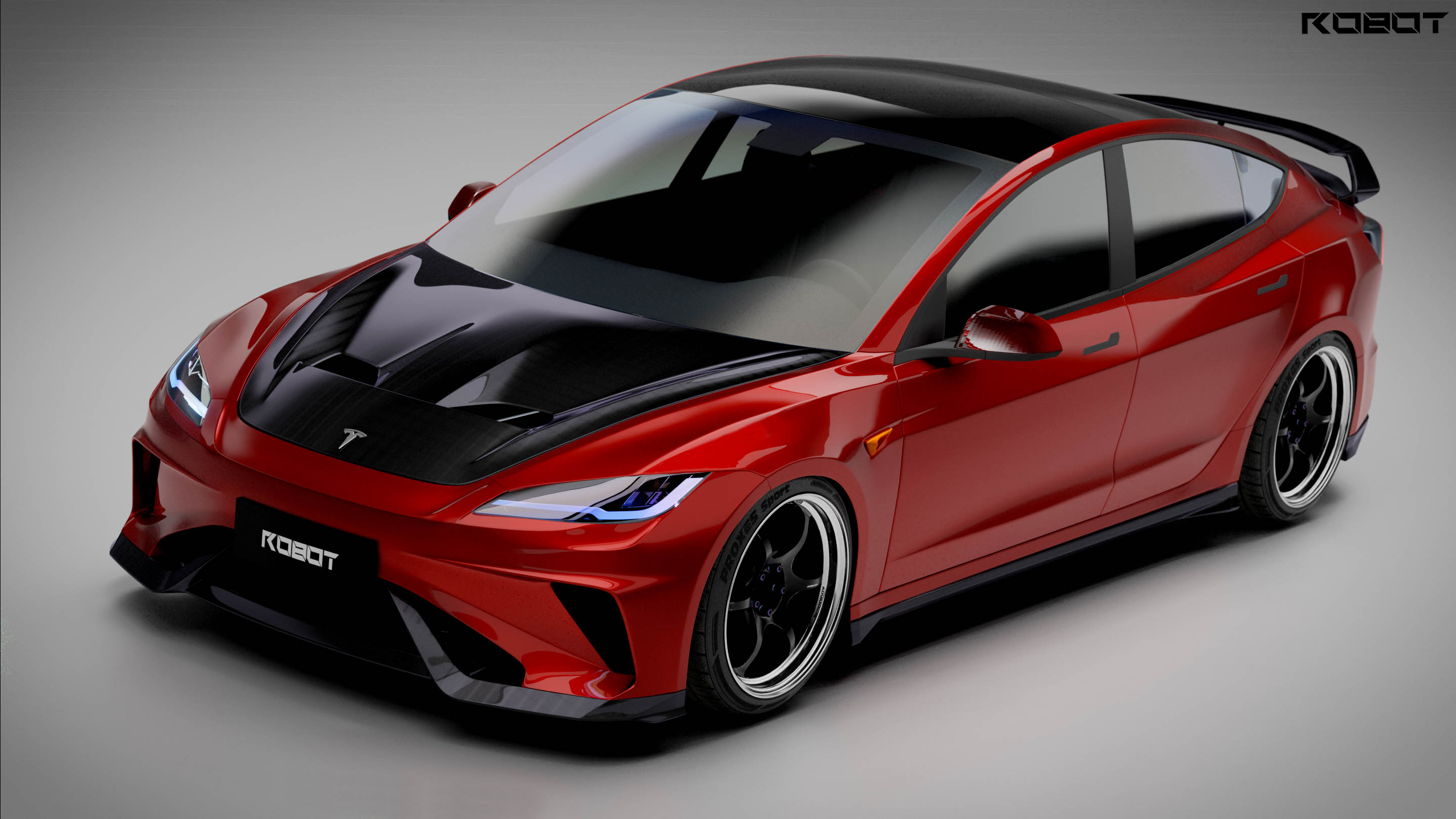 Robot Hacker Narrow Body Front Bumper & Lip for Tesla Model 3 Highland