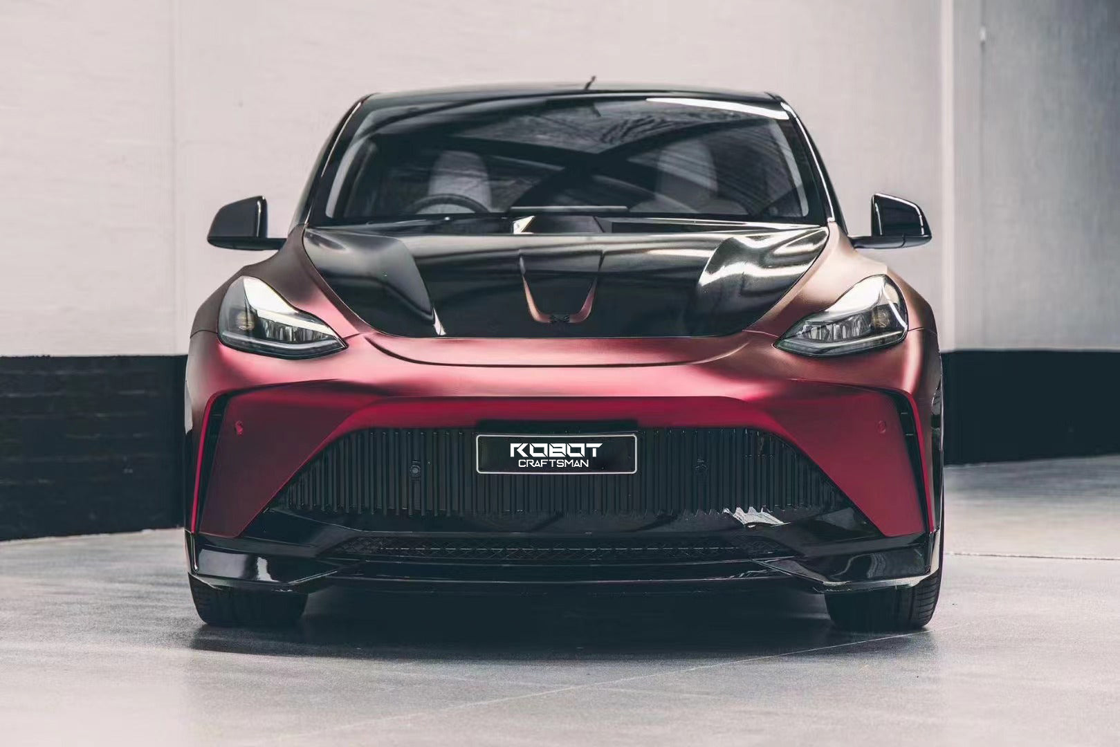 Robot "STARSHIP" Front Bumper & Splitter For Tesla Model Y / Performance