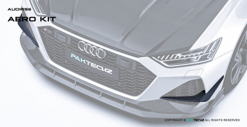 Paktechz Audi RS6 C8 Carbon Fiber Body Kit - Front Canards