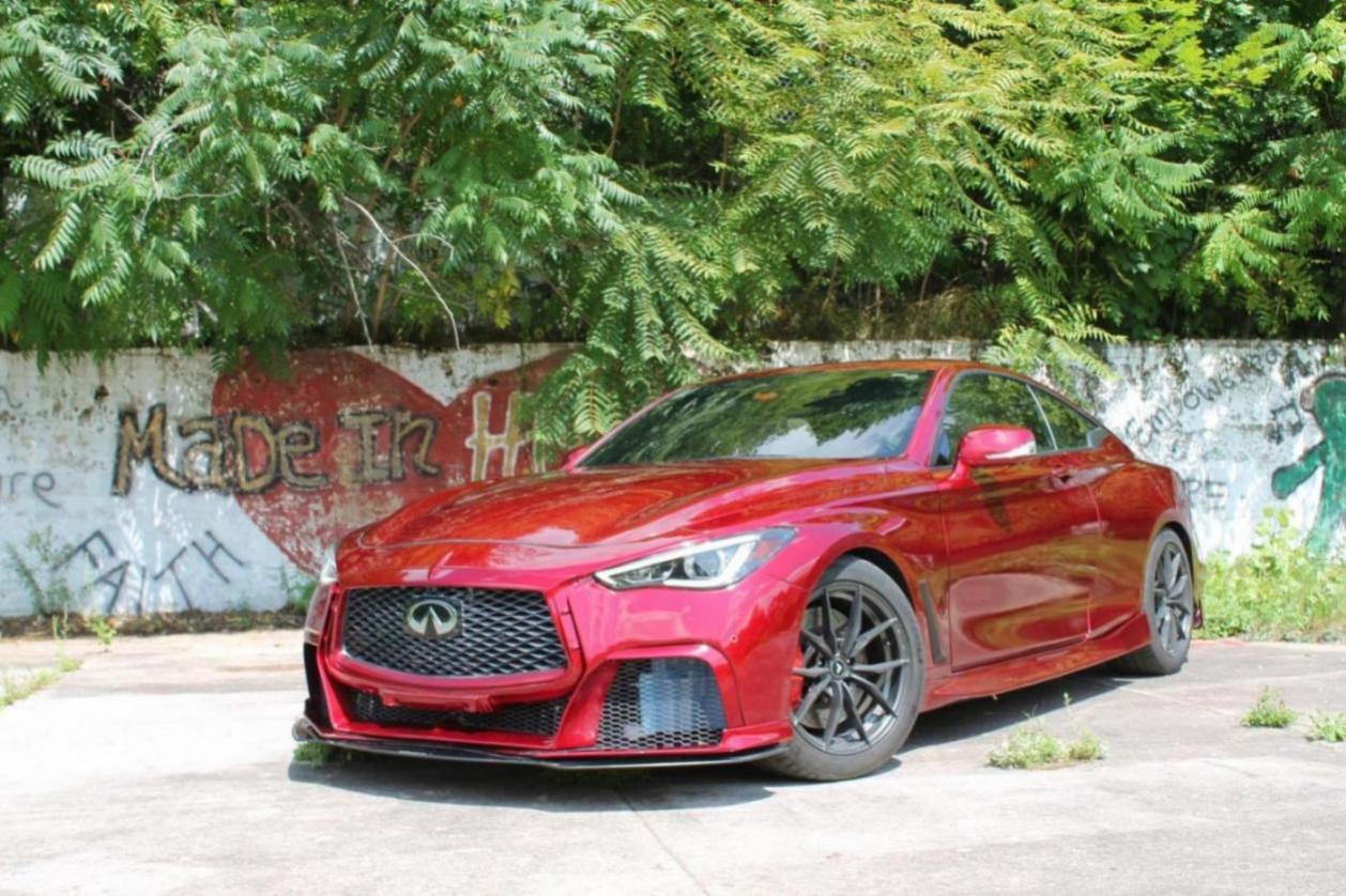 CMST Carbon Fiber Front Bumper & Front Lip for Infiniti Q60 to Project Black S concept 2017-2022