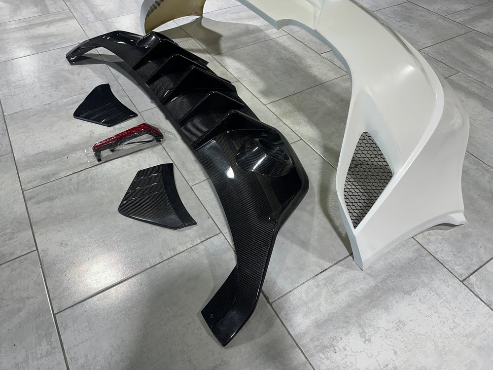 Robot "SHINNING" Narrow Body Rear Bumper & Diffuser For Toyota GR86 Subaru BRZ