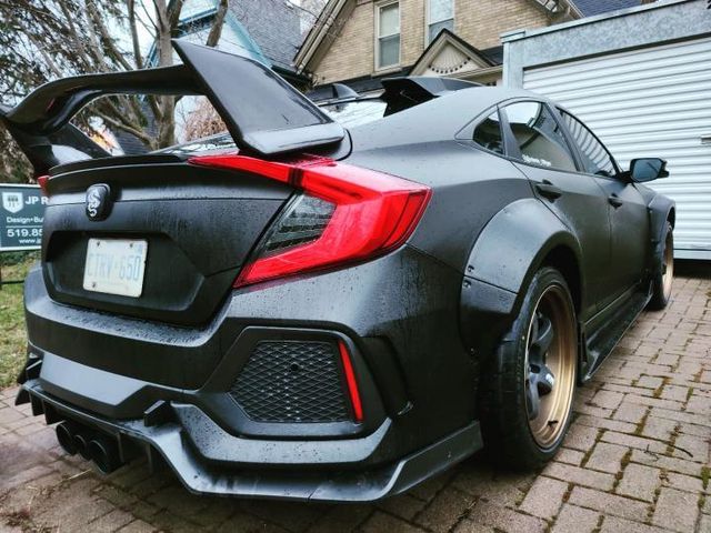 Robot Carbon Fiber Widebody Wheel Arches Fender Flares Honda Civic 10th Gen & FK7 Hatchback