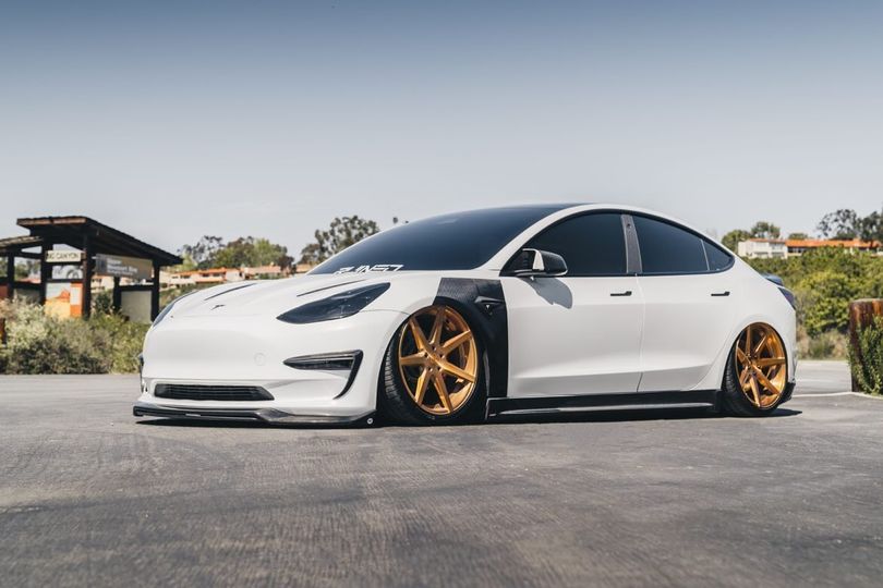 New Release!! CMST Tesla Model 3 Carbon Fiber Side Skirts Ver.3