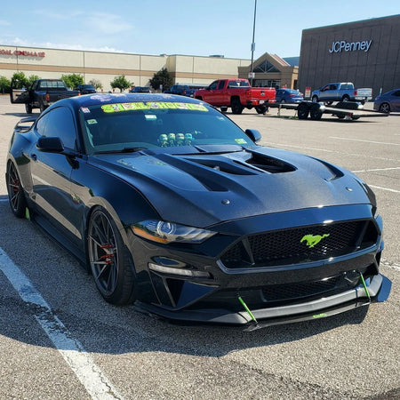 Robot "DAWN & DUSK" Tempered Glass Hood Bonnet For Ford Mustang S550 2015-ON