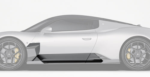 Paktechz Maserati MC20 Carbon Fiber Body Kit - Side Skirts