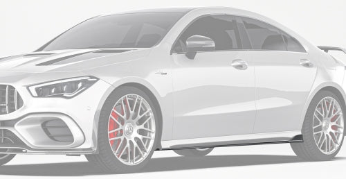 Paktechz Mercedes-Benz CLA W118/C118 Carbon Fiber Body Kit - Side Skirts