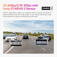 VIOFO A119 MINI 2 Voice Control 2K 60fps 5GHz WiFi Dash Camera with Sony STARVIS 2 Image Sensor HDR Super Night Sensibility