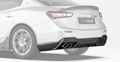 Paktechz Maserati Ghibli Carbon Fiber Body Kit - Rear Diffuser