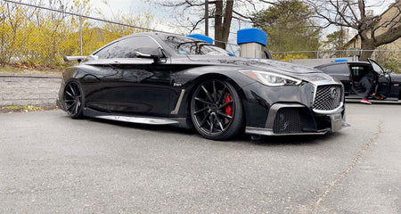 CMST Carbon Fiber Front Bumper & Front Lip for Infiniti Q60 to Project Black S concept 2017-2022