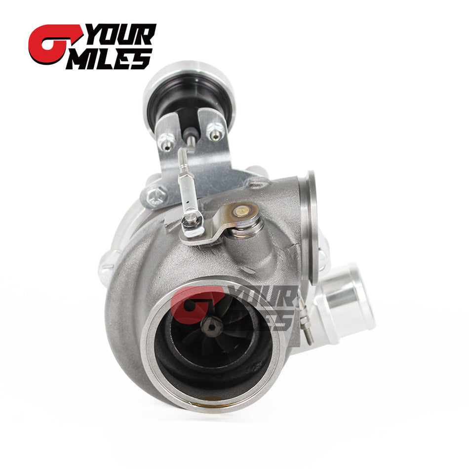Yourmiles Wastegated G25-550 Dual Ball Bearing Point Milled Comp. Wheel TurboCharger 0.72 A/R Vband TH