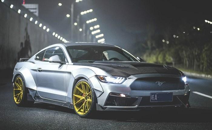 CMST Carbon Fiber Side Skirts for Ford Mustang S550.1 2015- 2017