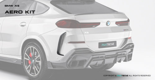 Paktechz BMW X6 G06 Carbon Fiber Body Kit - Rear Canard