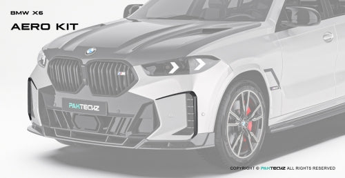 Paktechz BMW X6 G06 Carbon Fiber Body Kit - Front Canard