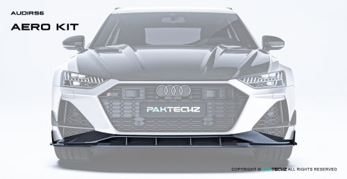 Paktechz Audi RS6 C8 Carbon Fiber Body Kit - Front Lip