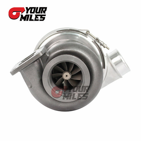 Yourmiles G42-1200 Compact Dual Ball Bearing System TurboCharger Point Milled Wheel T4 1.15/1.25 0.85/1.01/1.15/1.28 Dual V-band Housing