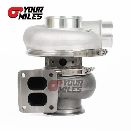 Yourmiles G42-1200 Compact Dual Ball Bearing System TurboCharger Point Milled Wheel T4 1.15/1.25 0.85/1.01/1.15/1.28 Dual V-band Housing