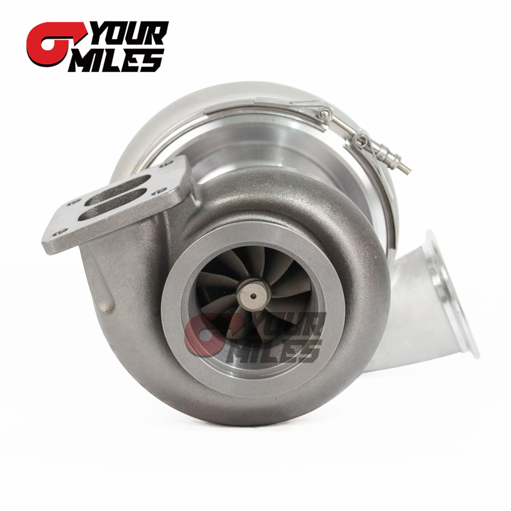 Yourmiles G42-1450 Billet Compressor Wheel Journal Bearing TurboCharger T4 1.15/1.25 0.85/1.01/1.15/1.28 Dual V-band Housing