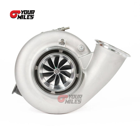 Yourmiles Reverse Rotation G42-1450 Billet Compressor Wheel Journal Bearing TurboCharger 1.01/1.15/1.28 Dual V-band Housing