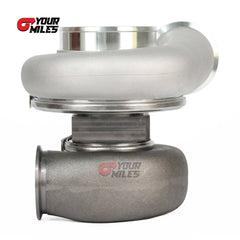 Yourmiles Reverse Rotation G42-1450 Billet Compressor Wheel Journal Bearing TurboCharger 1.01/1.15/1.28 Dual V-band Housing