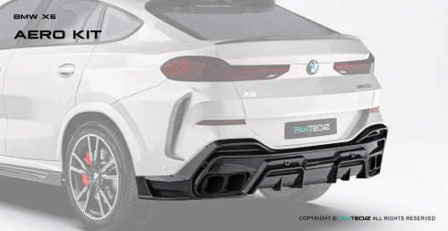 Paktechz BMW X6 G06 Carbon Fiber Body Kit - Rear Diffuser