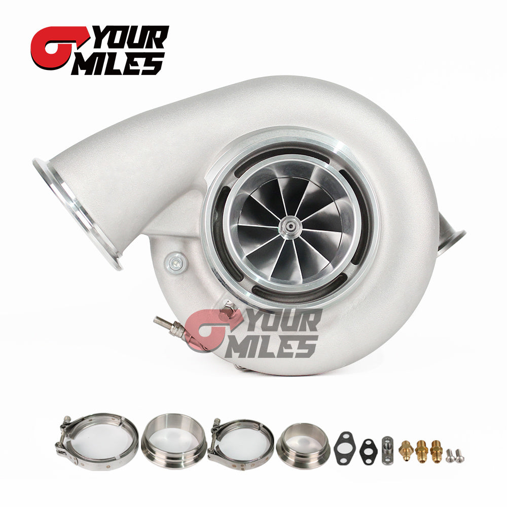 Yourmiles Reverse Rotation G42-1450 Ceramic Dual Ball Bearing TurboCharger 1.01/1.15/1.28 Dual V-band Housing