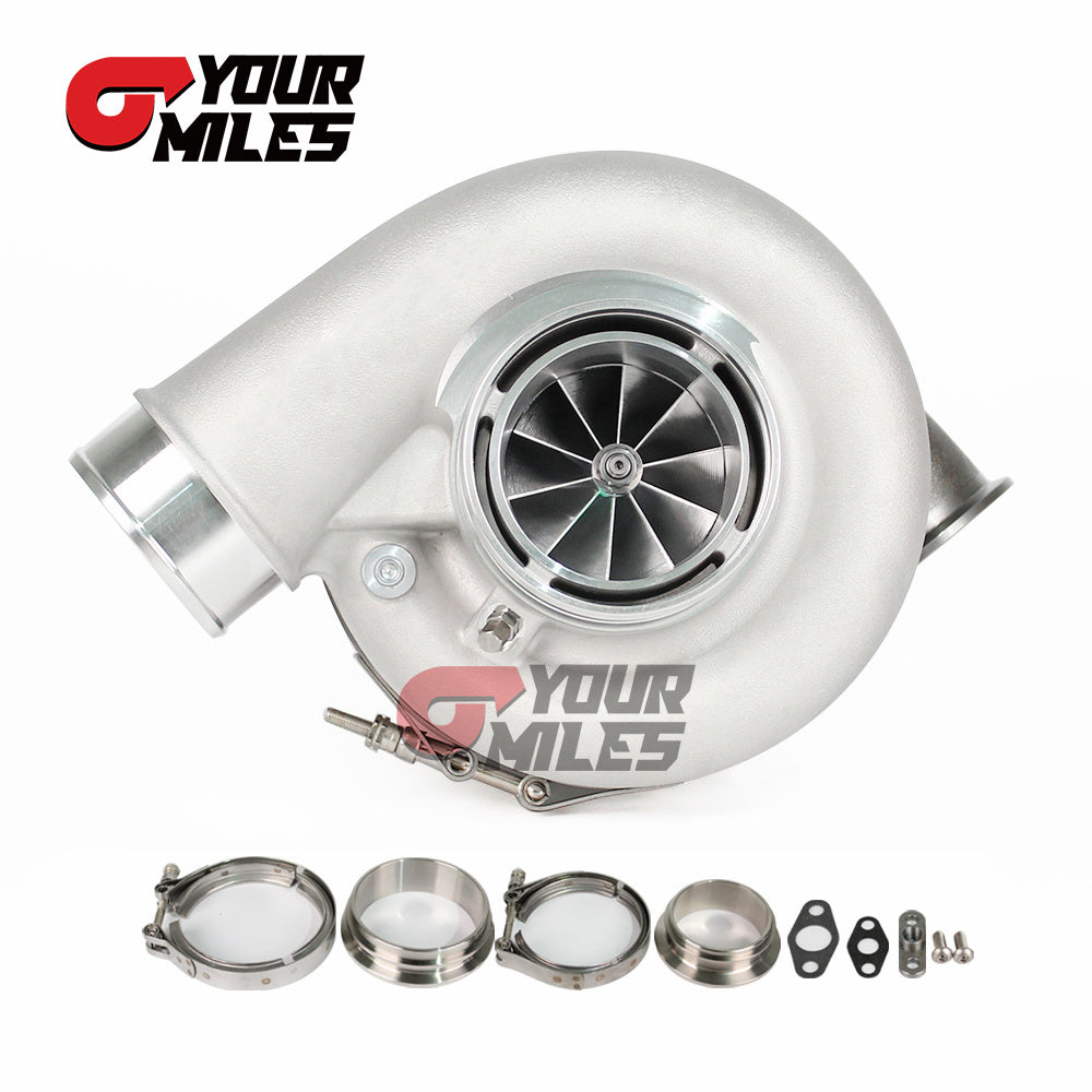 Yourmiles Reverse Rotation G42-1200 Compact TurboCharger Journal Bearing Billet Wheel 1.01/1.15/1.28 Dual V-band Housing