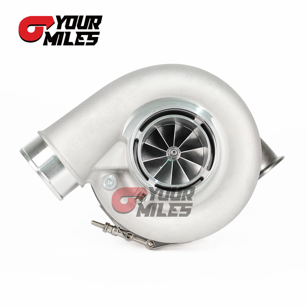 Yourmiles Reverse Rotation G42-1200 Compact Dual Ball Bearing TurboCharger Billet Wheel 1.01/1.15/1.28 Dual V-band Housing