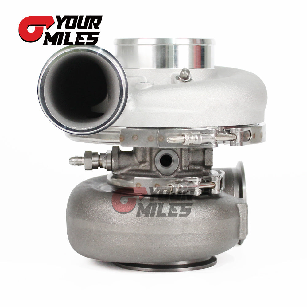 Yourmiles Reverse Rotation G42-1200 Compact Dual Ball Bearing TurboCharger Billet Wheel 1.01/1.15/1.28 Dual V-band Housing