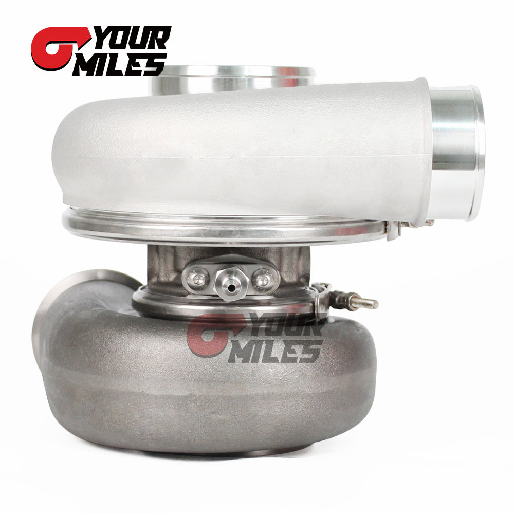 Yourmiles Reverse Rotation G42-1200 Compact Dual Ball Bearing TurboCharger Billet Wheel 1.01/1.15/1.28 Dual V-band Housing