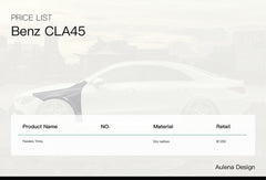 Ailes de performance en carbone sec Aulena Design pour Mercedes-Benz CLA45