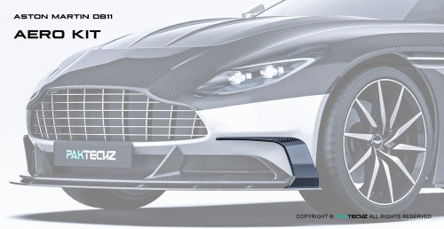 Paktechz Aston Martin DB11 Carbon Fiber Body Kit - Front Canards