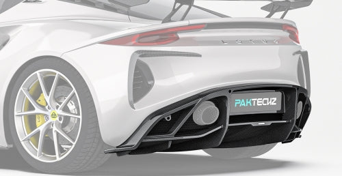 Paktechz Lotus EMIRA Carbon Fiber Body Kit - Rear Diffuser