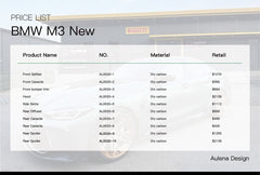 BMW M3 New Aulena Design dry carbon performance body kit