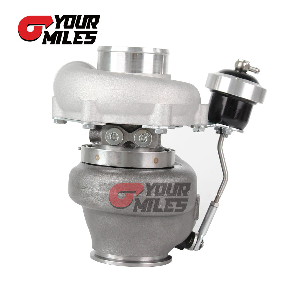 Yourmiles Wastegated G25-550 Dual Ball Bearing Point Milled Comp. Wheel TurboCharger 0.72 A/R Vband TH