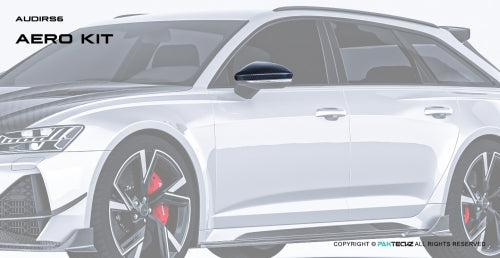 Paktechz Audi RS6 C8 Carbon Fiber Body Kit - Mirror Cover