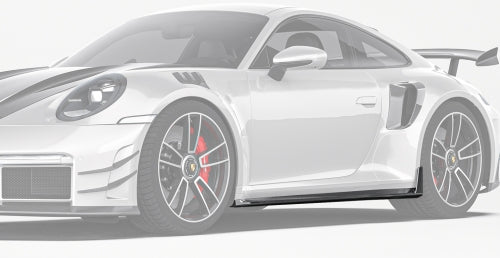 Paktechz Porsche 911 992 Turbo S Carbon Fiber Body Kit - Side Skirts